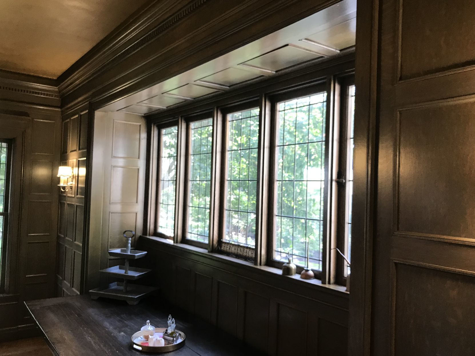 The dining room windows